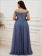 Sequin Sleeveless Evening Dress Ee00277 Wholesale High Waist Tulle Plus Size