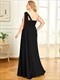 Long Evening Dresses One Shoulder Chiffon Ruffles Plus Size