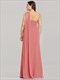 Long Evening Dresses One Shoulder Chiffon Ruffles Plus Size