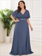 Evening Dresses Glamorous Double V-Neck Ruffles Padded Plus Size
