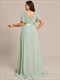 Evening Dresses Glamorous Double V-Neck Ruffles Padded Plus Size