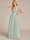 Women'S Pretty V-Neck A-Line Floor-Length Wholesale Bridesmaid Dresses