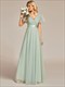 Women'S Pretty V-Neck A-Line Floor-Length Wholesale Bridesmaid Dresses