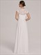 Sweetheart Elegant Großhandel Chiffon Brautjungfernkleid Mit Spitze Cap Ärmeln