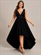 Plus High Low Deep V Neck Sleeveless Wholesale Bridesmaid Dresses