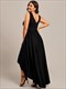 Plus High Low Deep V Neck Sleeveless Wholesale Bridesmaid Dresses