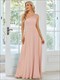 Wholesale Brautjungfernkleid One Shoulder Beaded Chiffon