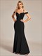 Sequin Detail Wholesale Abendkleid Off Shoulder Mermaid
