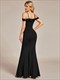 Sequin Detail Wholesale Abendkleid Off Shoulder Mermaid