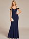 Sequin Detail Wholesale Abendkleid Off Shoulder Mermaid