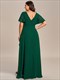 Wholesale Bridesmaid Dresses Neck High Low Ruffles Chiffon Plus V