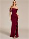 Off Shoulder Split Ruched Wholesale Evening Dresses