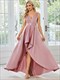 Wholesale Prom Dresses High Low A Line Belted Stain
