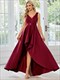 Wholesale Prom Dresses High Low A Line Belted Stain