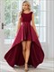 Stain Evening Dresses High Low Sleeveless Wholesale Lace