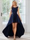 Stain Evening Dresses High Low Sleeveless Wholesale Lace