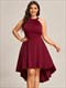 Halter Sleeveless Midi Cocktail Dress