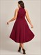 Halter Sleeveless Midi Cocktail Dress