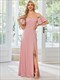 Evening Dresses Off Shoulder Floor Length A Line Sleeveless Wholesale Knitted
