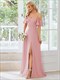 Evening Dresses Off Shoulder Floor Length A Line Sleeveless Wholesale Knitted