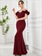 Wholesale-Abendkleid mit Herzausschnitt, rückenfrei und Meerjungfrau-Silhouette