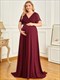 Plus Size Cute And Adorable Deep V-Neck Wholesale Dress For Pregnant Women