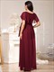 Deep V Neck Pencil Silhouette Maternity Dress