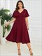 Plus V Neck Ruffles Sleeves A Line Wholesale Mother Of The Bride Dresses