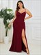 Plus Sleeveless Fishtail Deep V Neck Wholesale Evening Dresses