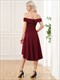  Off Shoulders A Line Asymmetric Hem Wholesale Evening Dresses