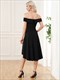  Off Shoulders A Line Asymmetric Hem Wholesale Evening Dresses
