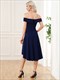  Off Shoulders A Line Asymmetric Hem Wholesale Evening Dresses
