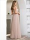 Wholesale Bridesmaid Dresses Fashion With Floral Appliques V Neckline A-Line Tulle