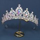 Barocke Braut Diamant Haarreif bunter Juwel Kristall Hochzeit Halloween Tanz Krone