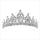 Barocke Braut Diamant Haarreif bunter Juwel Kristall Hochzeit Halloween Tanz Krone