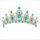 Barocke Braut Diamant Haarreif bunter Juwel Kristall Hochzeit Halloween Tanz Krone