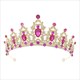 Barocke Braut Diamant Haarreif bunter Juwel Kristall Hochzeit Halloween Tanz Krone