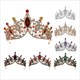 Vintage Royal Baroque Wedding Hair Crown Tiara Bridal Princess Crystal Party Accessory
