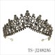 Kopfschmuck Tiara Stein Halloween Party Ball Performance Geburtstag Weihnachten Corona Krone Grün und Rot