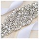 Hochzeitsbedarf elegante Applikation Taillenkette zum Annähen glänzende Strasssteine Schärpe Hochzeitskleid Braut Gürtel