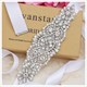 Hochzeitsbedarf elegante Applikation Taillenkette zum Annähen glänzende Strasssteine Schärpe Hochzeitskleid Braut Gürtel