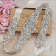 Elegant Crystal Rhinestone Pearl Waist Belt Wedding Bridal Accessory
