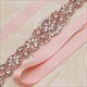 Elegant Crystal Rhinestone Pearl Waist Belt Wedding Bridal Accessory