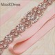 Elegant Crystal Rhinestone Pearl Waist Belt Wedding Bridal Accessory