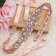 Luxury Vintage Women Wedding Dress Belt High Quality Rhinestone Applique Trims Bridal Belt