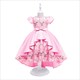 Summer Princess Dress For Girls Birthday Wedding Gown Kids Girl Party Dress Bow Embroidered Trailing Bridesmaid Dresses