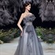 New Fashion Long Dresses Strapless Women Party Evening Elegant Long Glitter Sequin Dresses
