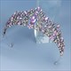 Crystal Vintage Crown Wedding Tiara Red Purple