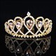Crystal Crown Bride Headpiece Baroque Tiara Rhinestone Hair Accessories