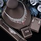Luxus Cubic Zirconia Braut Schmuck Set 4 Pcs